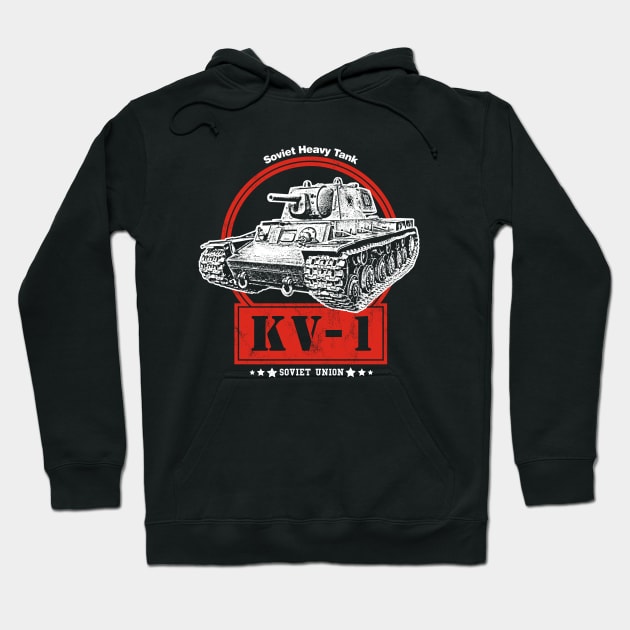 KV-1 Soviet Heavy Tank Hoodie by rycotokyo81